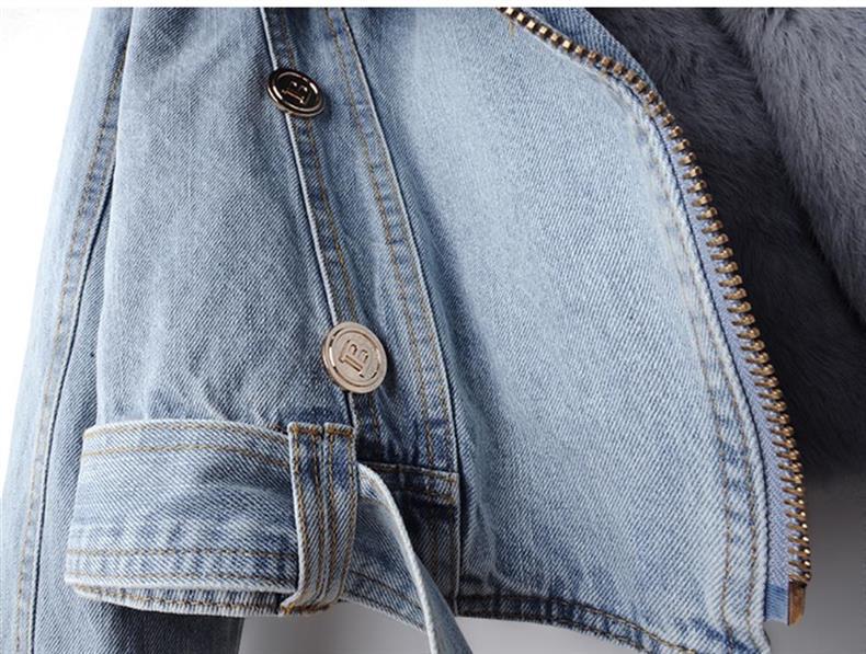 Drune | Jeansjacke - Kunstpelzkragen & -manschetten - Winter-Chic - Lässige Schicht