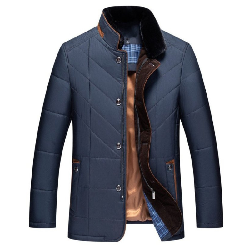 Drune | Herrenjacke – Hoher Kragen und gesteppter