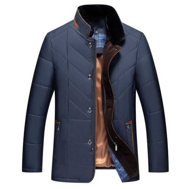 Drune | Herrenjacke – Hoher Kragen und gesteppter