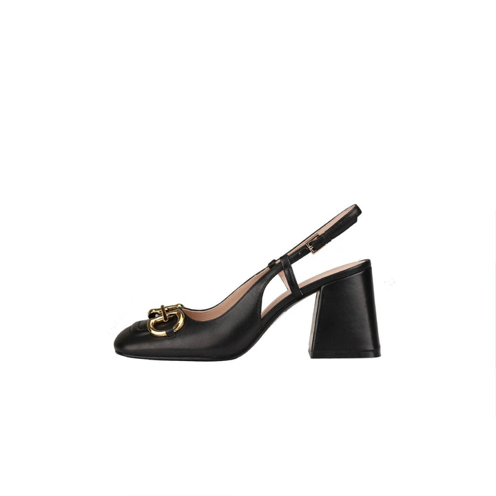 Drune Retro Mary Jane Schuhe mit dicken hohen Absätzen und Schnallen