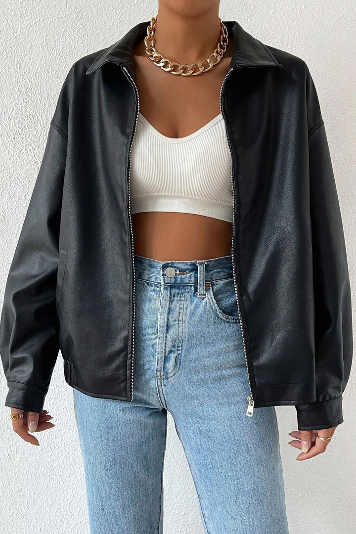 Drune | Farbe Lederlookjacke