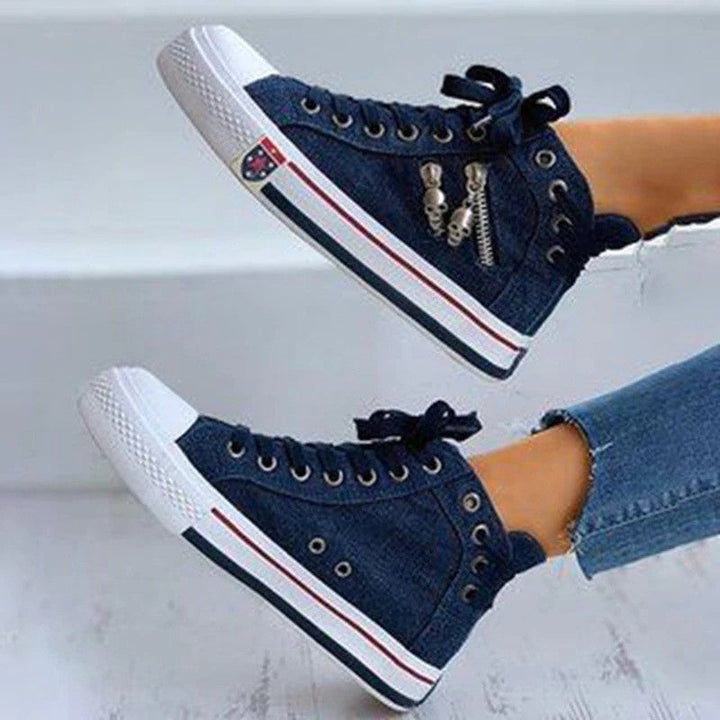 Drune | Atmungsaktive High Top Sneaker Für Damen in Übergröße
