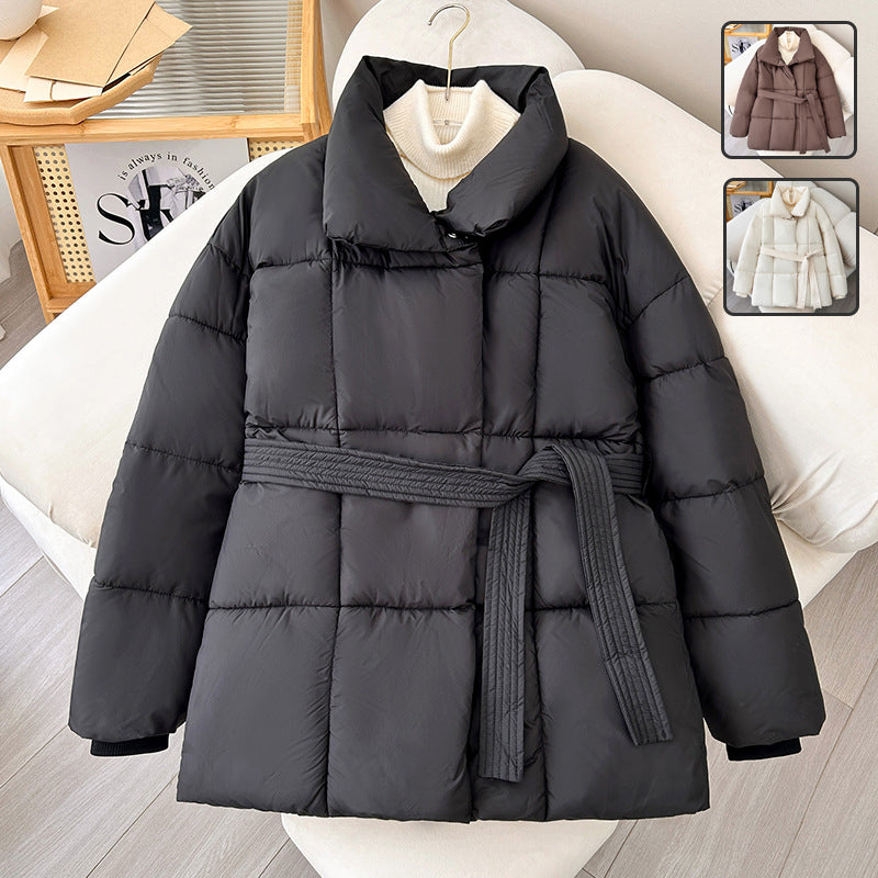 Drune | Trendy Damen Winterjacke mit verstellbarem Gürtel