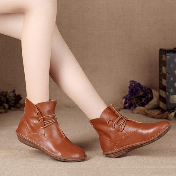 Drune | klassischer damenstiefel aus leder