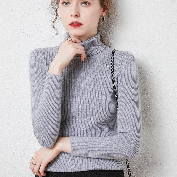 Drune | Premium-Wollrollkragenpullover für Frauen