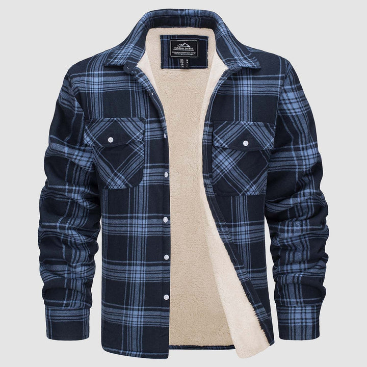 Drune | Fleecegefütterte Karobluse Jacke
