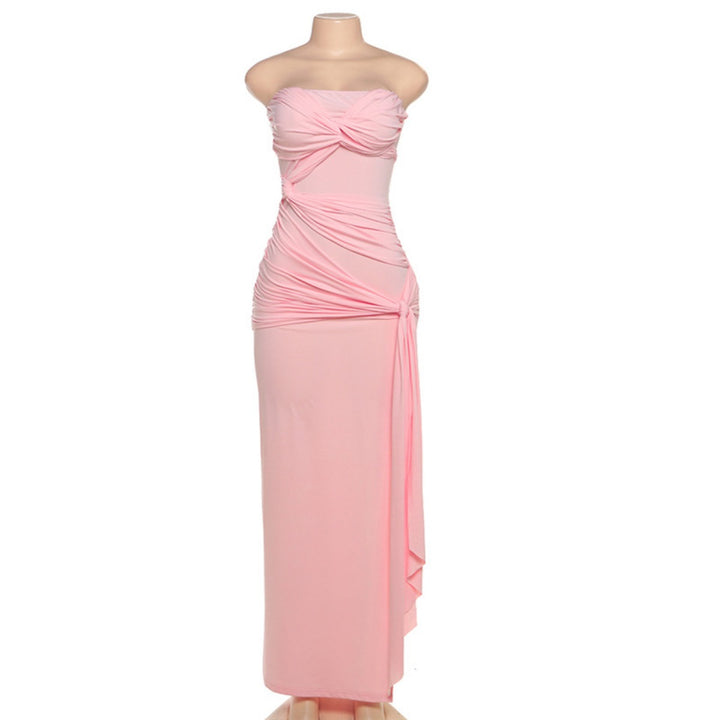Drune | Rückenfreies Röhrentop-Kleid mit Seitenschlitz