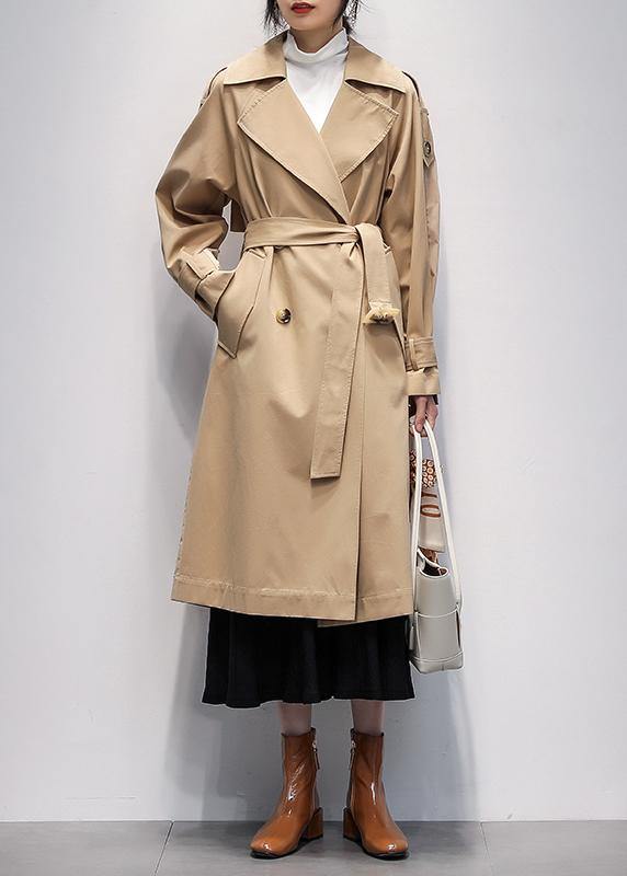 Drune | khaki Plus Size Lange Mäntel Mode Ideen Mit Eingrifftaschen Jacken