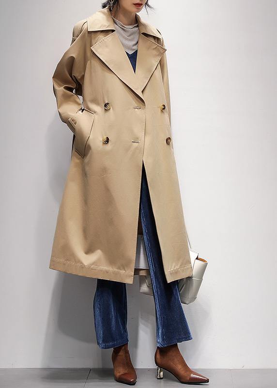 Drune | khaki Plus Size Lange Mäntel Mode Ideen Mit Eingrifftaschen Jacken