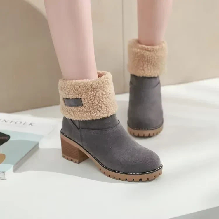 Drune | Elegante und Warme Leder - Schneestiefel