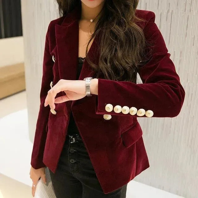 Drune | Douceur Velvet Blazer Damen - Casual - Unifarben