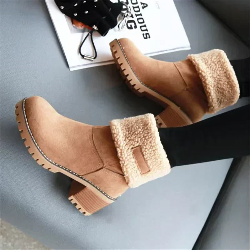 Drune | Elegante und Warme Leder - Schneestiefel