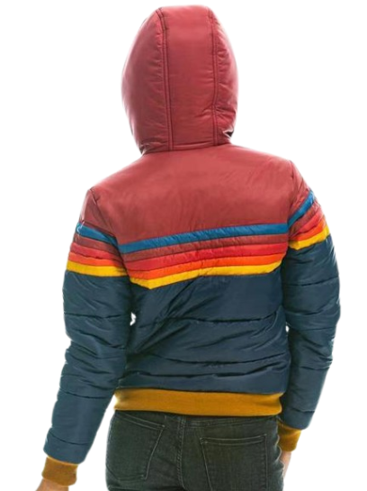 Drune | Kapuzen Retro Streifenjacke