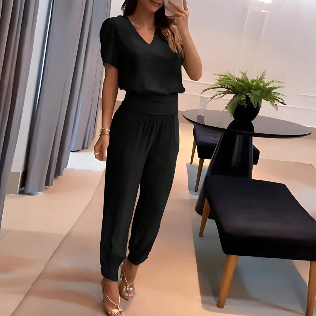 Drune | Elegantes Blusen- und Hosen-Set für Damen | Stilvolles und Bequemes Outfit