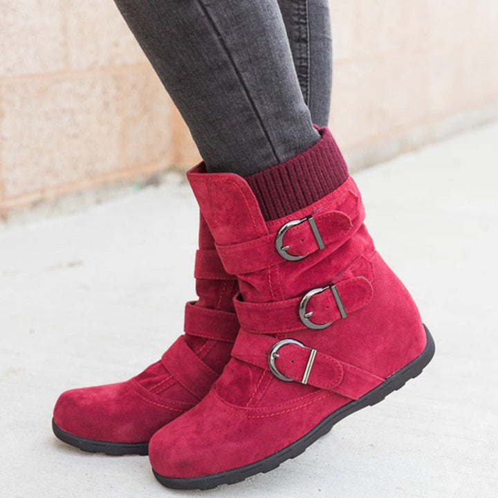 Drune | Stil - Modische Winterstiefel mit Schnalle