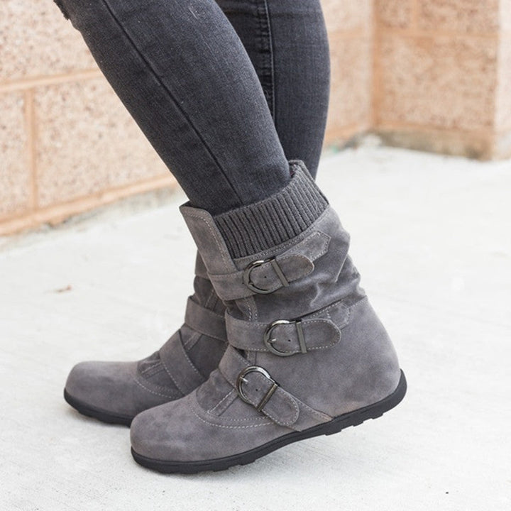 Drune | Stil - Modische Winterstiefel mit Schnalle