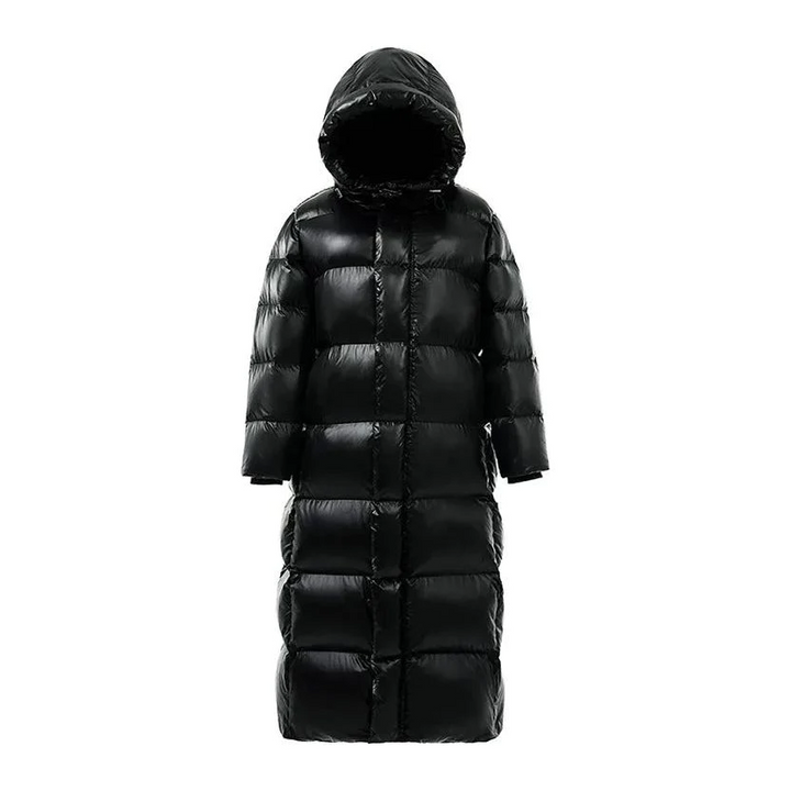 Drune - Lange Daunenjacke mit Fellkragen