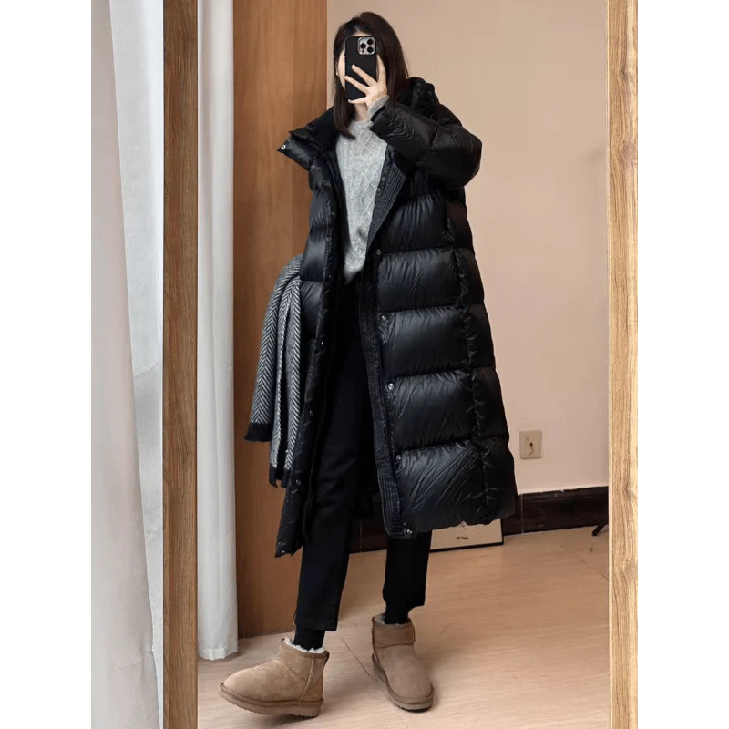 Drune | Langer Schwarzer Winterparka Für Damen - Ideal für Winter