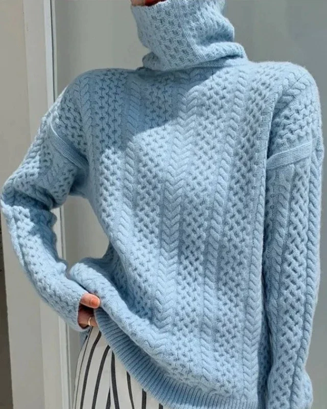 Drune | Chunky Strickpullover mit Rollkragen Weich und Warm Zeitloses Design