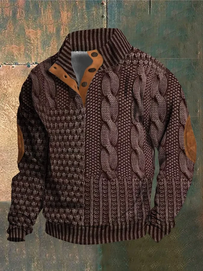 Drune | Herren Retro Kaschmir Rollkragenpullover Mit Hohem Kragen