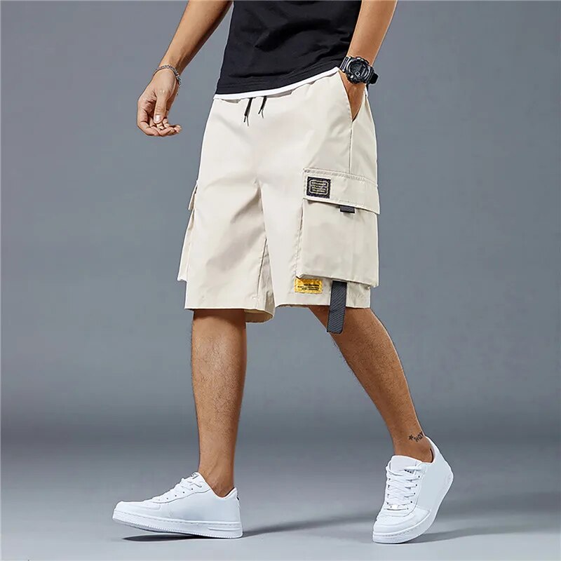 Drune - Baggy Shorts mit mehreren Taschen