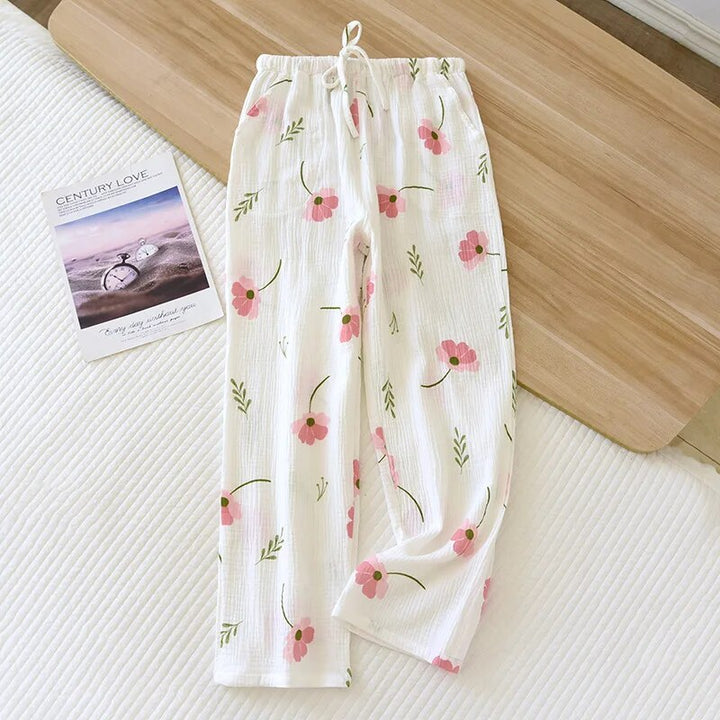 Drune - Geblümte Pyjamahose