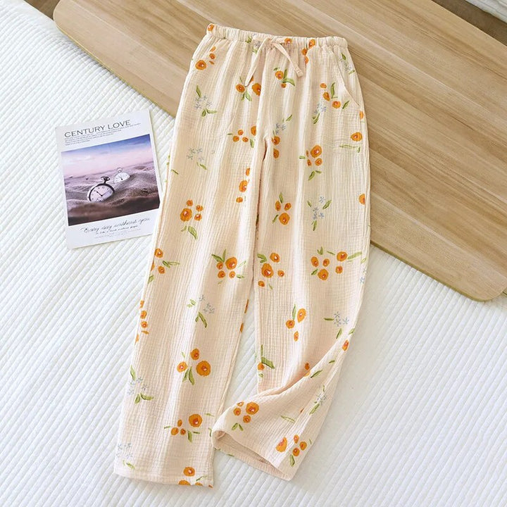 Drune - Geblümte Pyjamahose