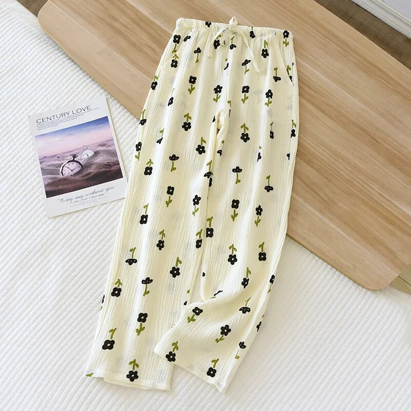 Drune - Geblümte Pyjamahose