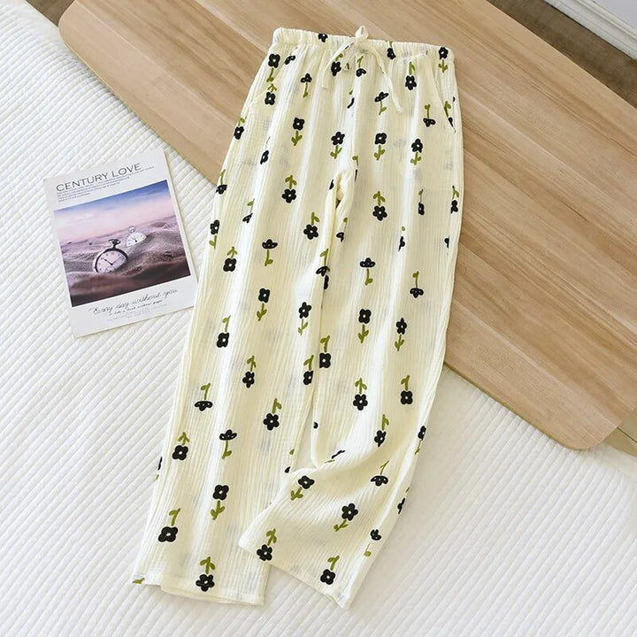 Drune - Geblümte Pyjamahose