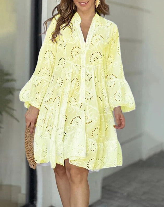 Drune - Kleid Mit Ausgehöhlten Mustern