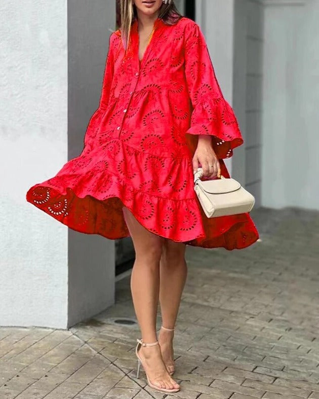 Drune - Kleid Mit Ausgehöhlten Mustern