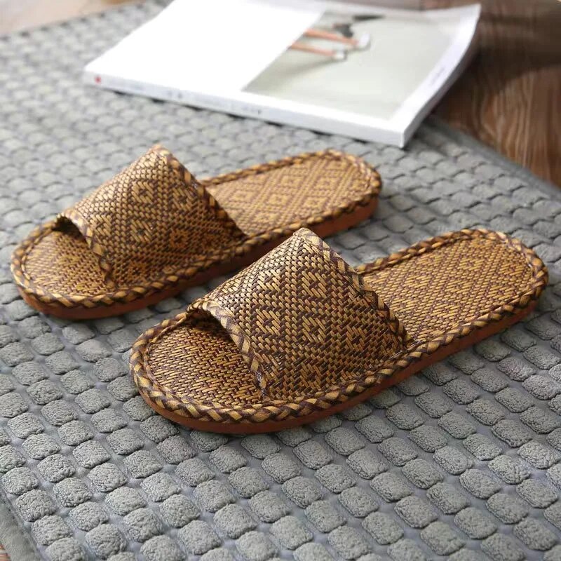Drune - Bambus Rattan Pantoffel