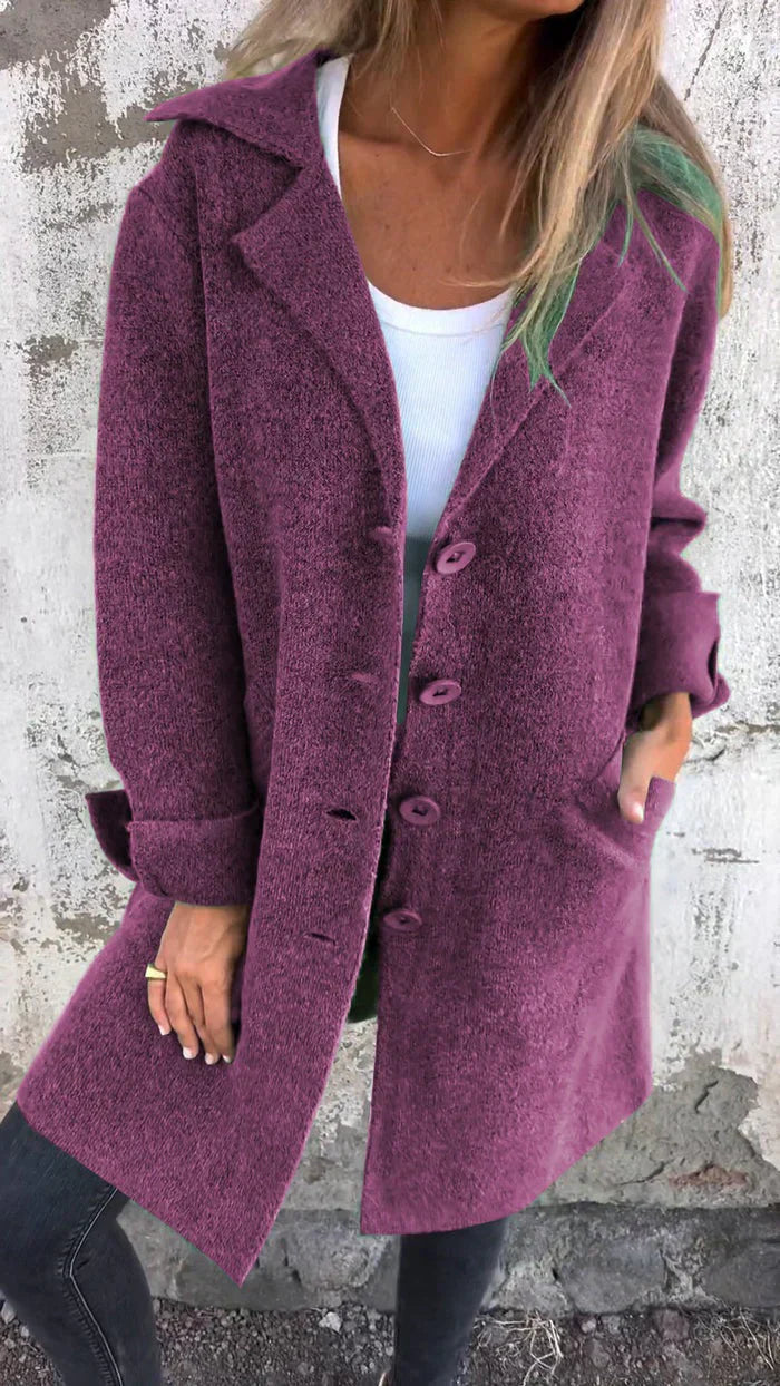 Drune | Lässiger Lange Mantel für Damen | Stilvoll und Bequem