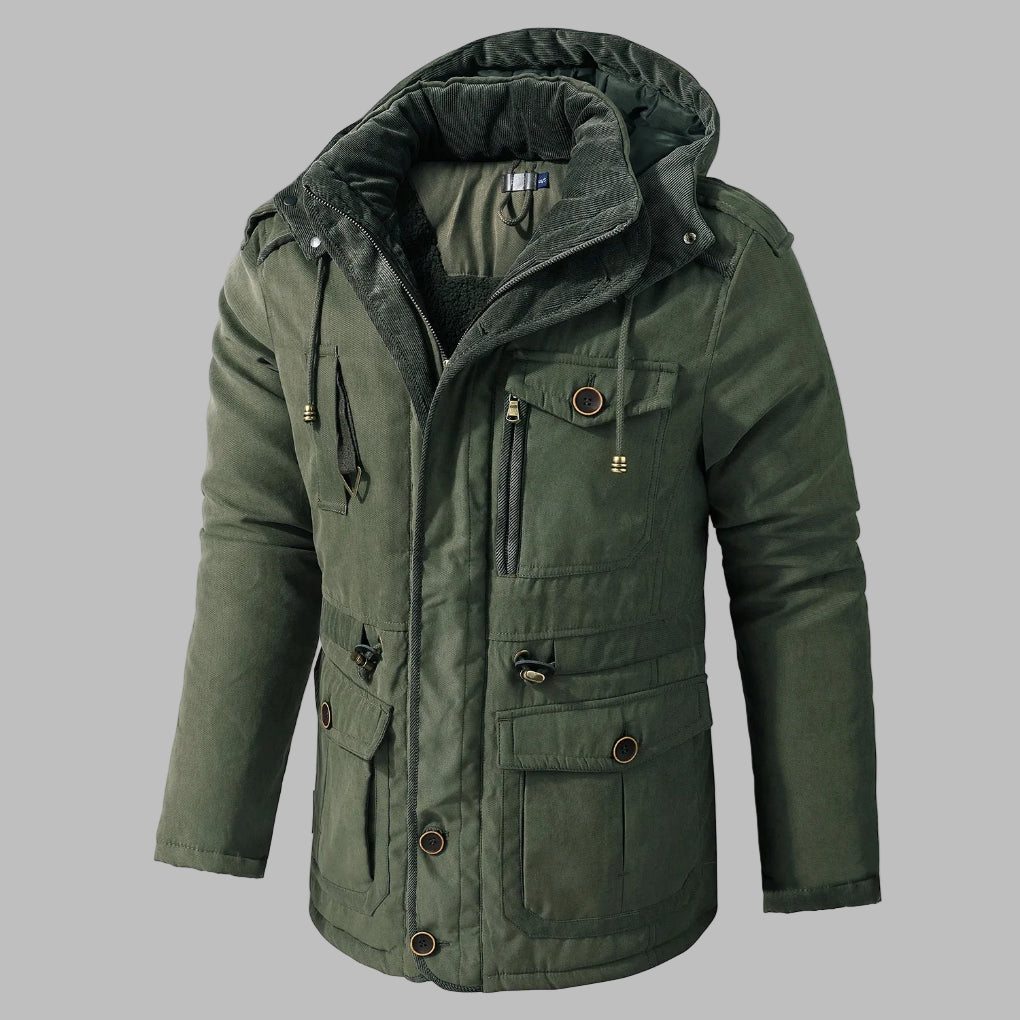 Drune | Winterjacke mit mehreren Taschen für Herren
