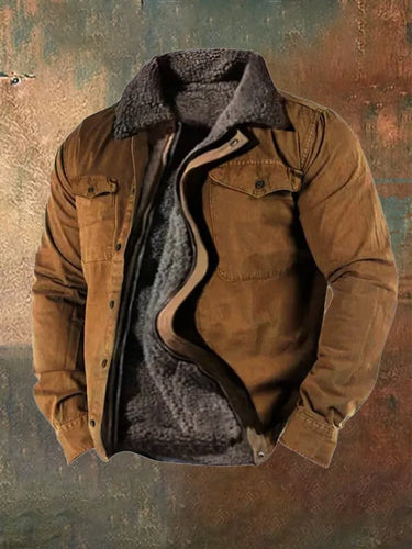 Drune | Klassische Western Arbeitsjacke Aus Baumwolle