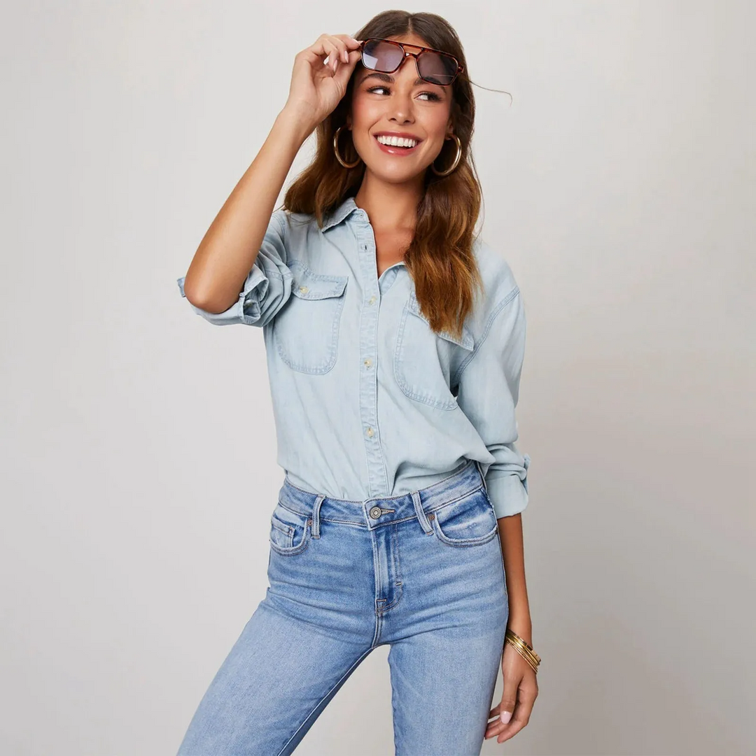 Drune | Denim Button-Up