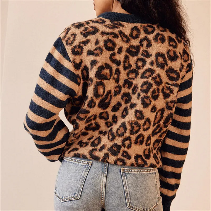 Drune | Leopard Strickcardigan