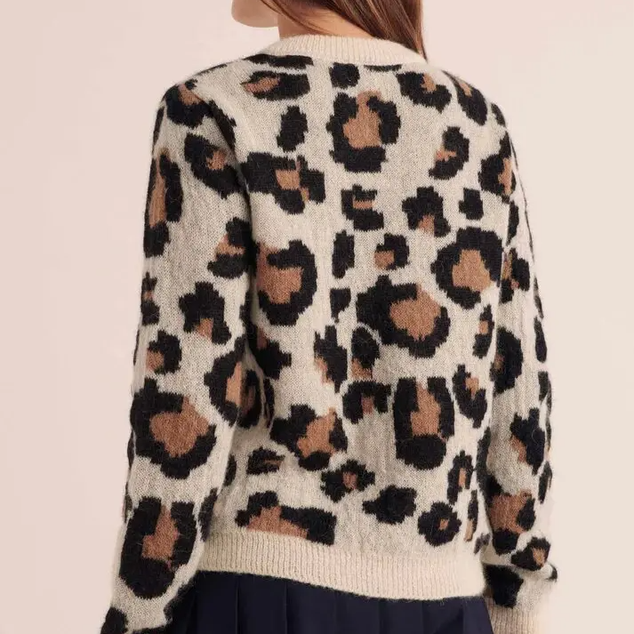 Drune | Leopard Strickcardigan