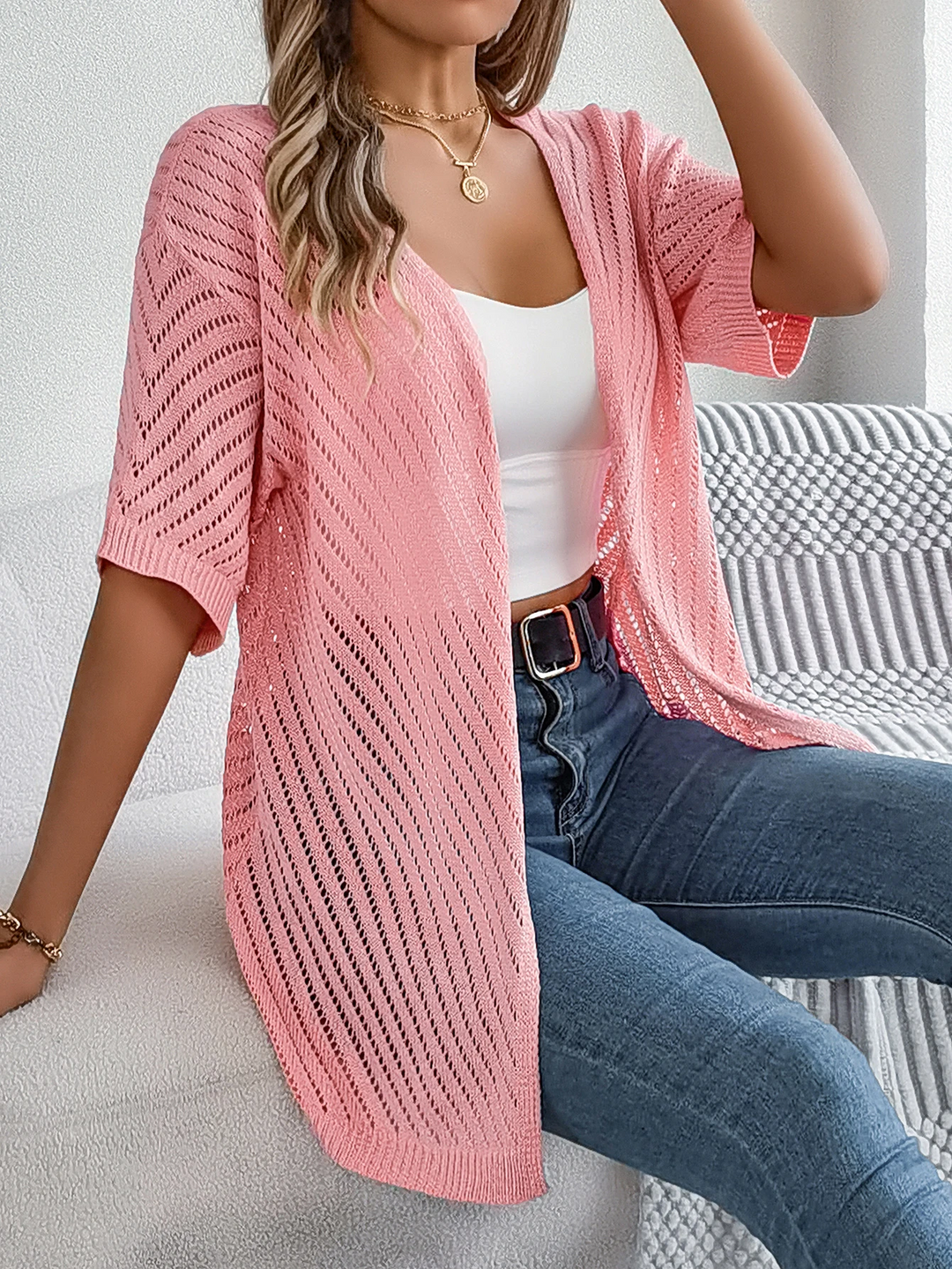 Drune | Chevron Strickjacke