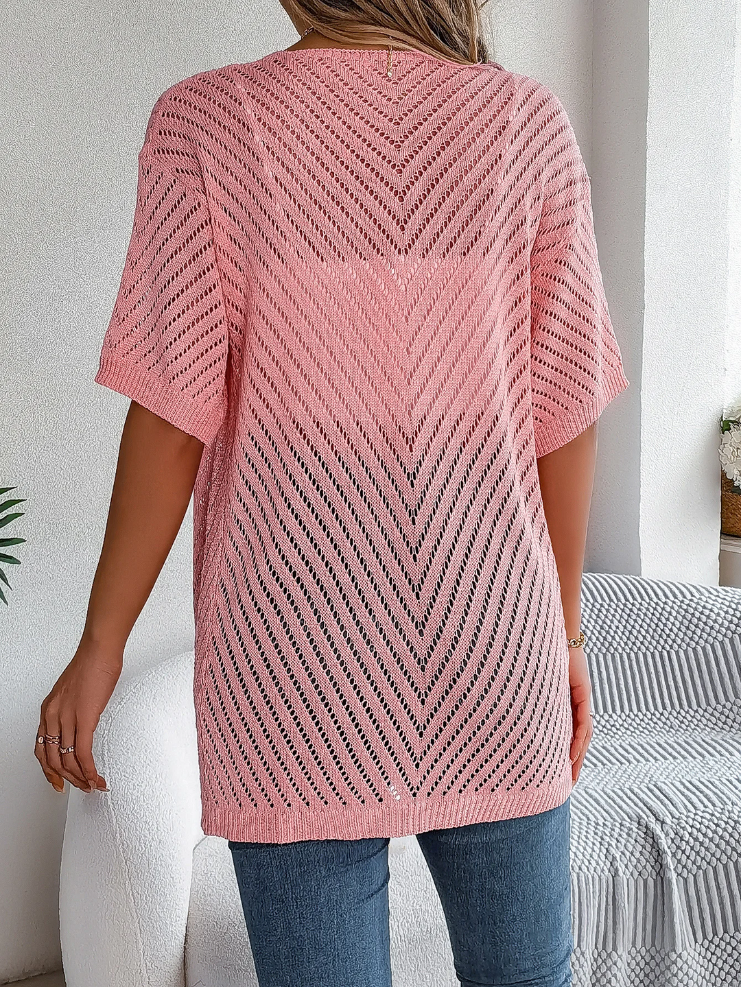 Drune | Chevron Strickjacke