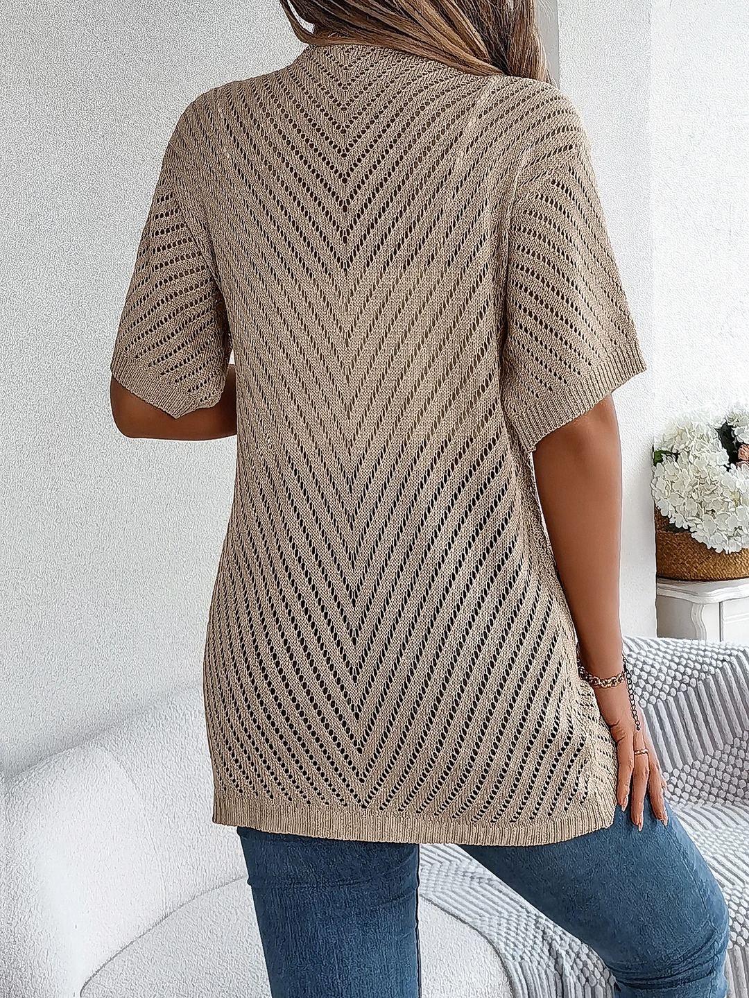 Drune | Chevron Strickjacke