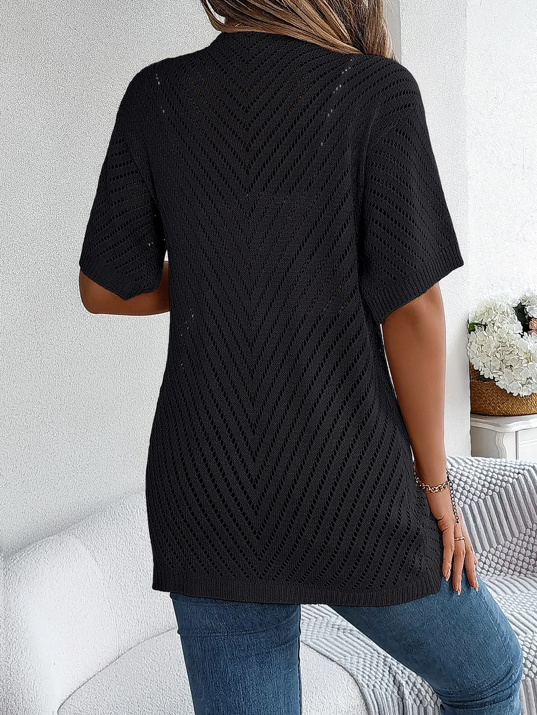 Drune | Chevron Strickjacke