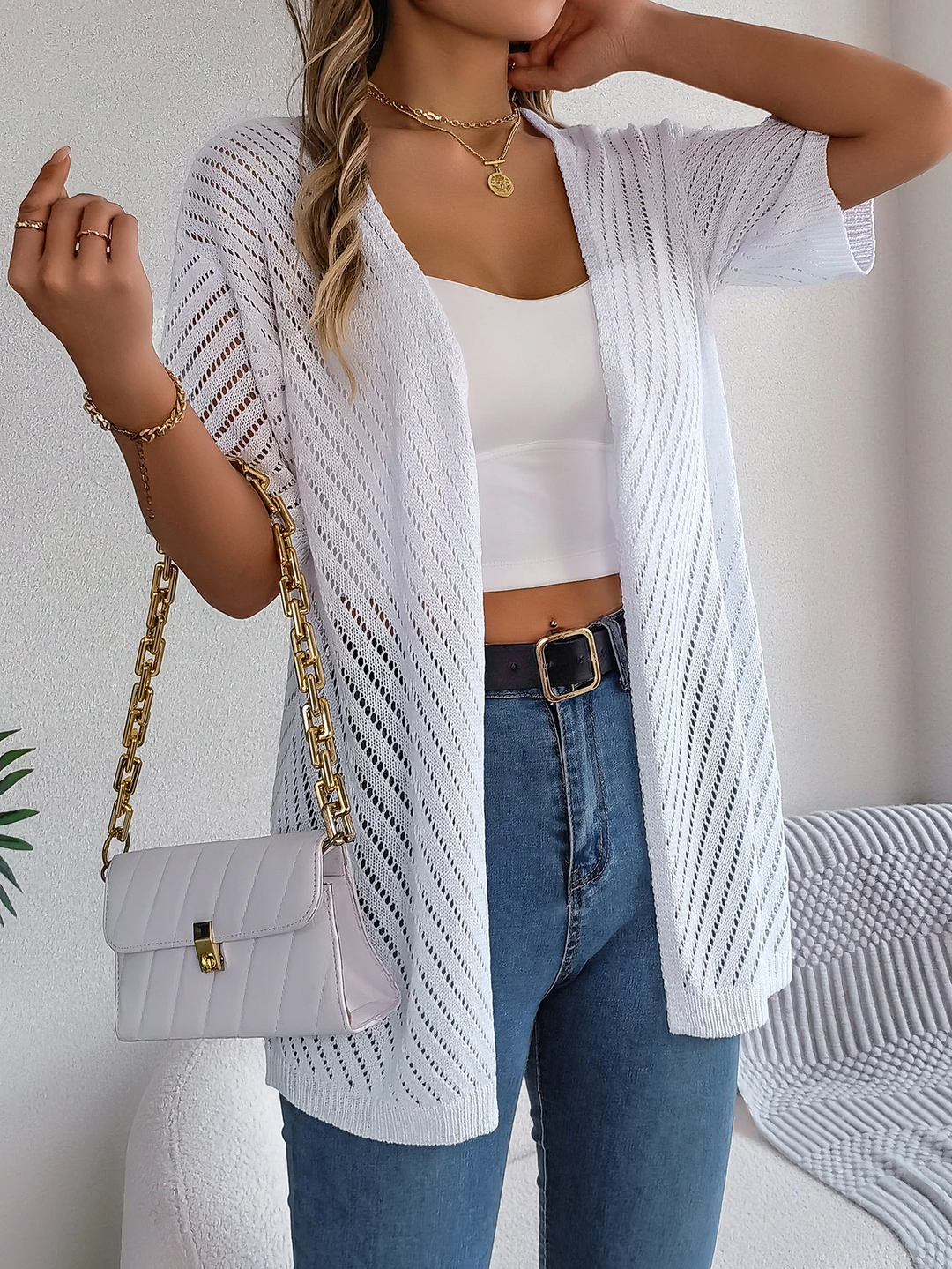 Drune | Chevron Strickjacke