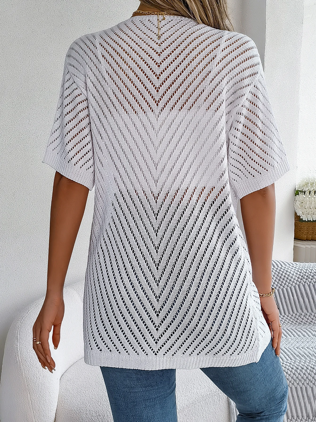 Drune | Chevron Strickjacke