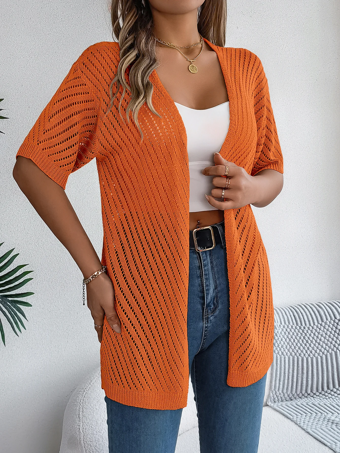 Drune | Chevron Strickjacke