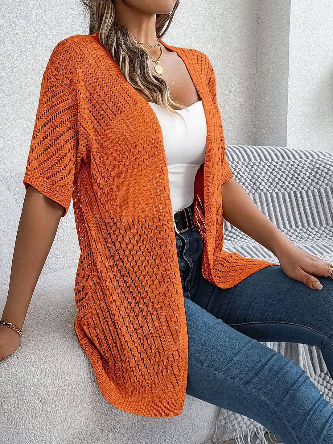 Drune | Chevron Strickjacke