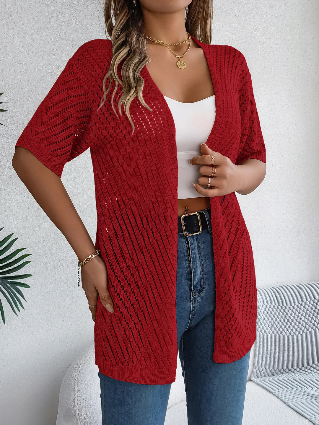 Drune | Chevron Strickjacke