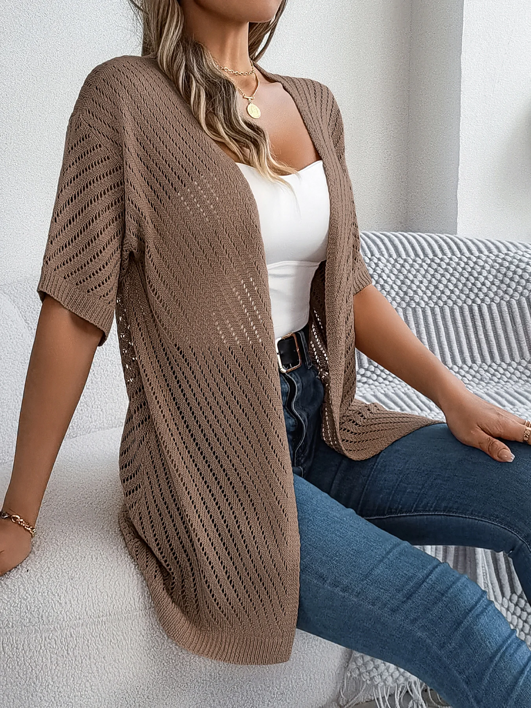Drune | Chevron Strickjacke