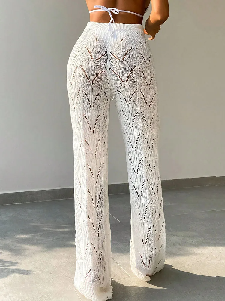 Drune | Transparente Strickhose