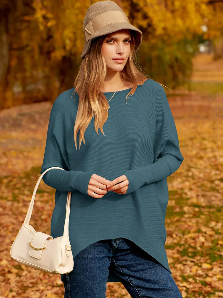 Drune | Sweatshirt - Oversized Fit - Weiches Strick-Wollgemisch - Langarm Hüftlanger Pullover